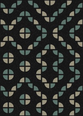 Soyut Geometrik Desen üretken hesaplama sanatı çizimi