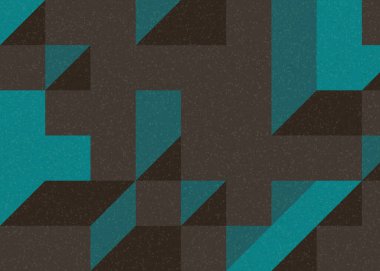 Edward Zajecs 2. Cubo 'nun 1971' deki uygulaması. Esasen 8 taştan oluşan bir Truchet fayans seti ve yerleştirme sanatı illüstrasyonu için kurallar.