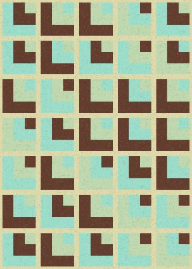 Soyut Geometrik Desen üretken hesaplama sanatı çizimi