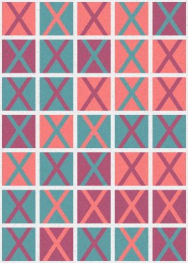 Soyut Geometrik Desen üretken hesaplama sanatı çizimi