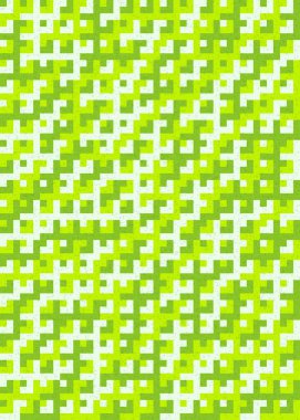 Soyut Geometrik Desen üretken hesaplama sanatı çizimi