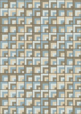 Soyut Geometrik Desen üretken hesaplama sanatı çizimi