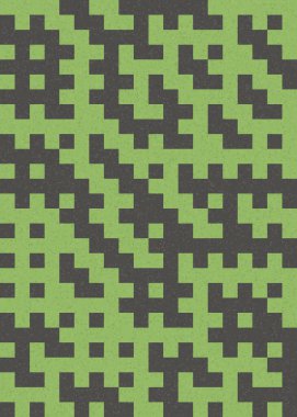 Soyut Geometrik Desen üretken hesaplama sanatı çizimi