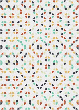 Soyut Geometrik Desen üretken hesaplama sanatı çizimi