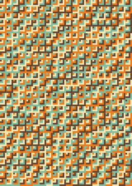 Soyut Geometrik Desen üretken hesaplama sanatı çizimi