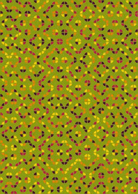 Soyut Geometrik Desen üretken hesaplama sanatı çizimi