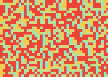 Edward Zajecs 2. Cubo 'nun 1971' deki uygulaması. Esasen 8 taştan oluşan bir Truchet fayans seti ve yerleştirme sanatı illüstrasyonu için kurallar.