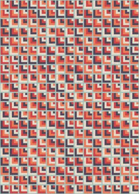 Soyut Geometrik Desen üretken hesaplama sanatı çizimi