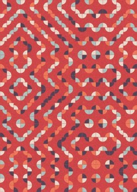 Soyut Geometrik Desen üretken hesaplama sanatı çizimi