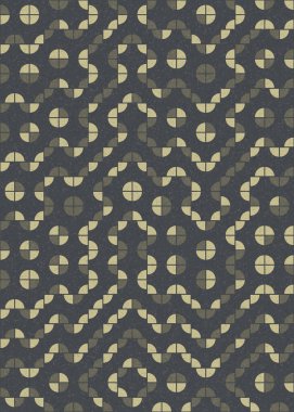 Soyut Geometrik Desen üretken hesaplama sanatı çizimi