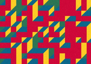 Edward Zajecs 2. Cubo 'nun 1971' deki uygulaması. Esasen 8 taştan oluşan bir Truchet fayans seti ve yerleştirme sanatı illüstrasyonu için kurallar.