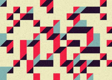 Edward Zajecs 2. Cubo 'nun 1971' deki uygulaması. Esasen 8 taştan oluşan bir Truchet fayans seti ve yerleştirme sanatı illüstrasyonu için kurallar.