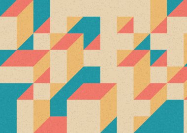 Edward Zajecs 2. Cubo 'nun 1971' deki uygulaması. Esasen 8 taştan oluşan bir Truchet fayans seti ve yerleştirme sanatı illüstrasyonu için kurallar.