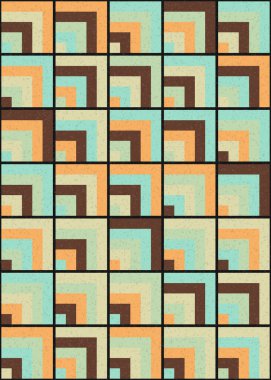 Soyut Geometrik Desen üretken hesaplama sanatı çizimi