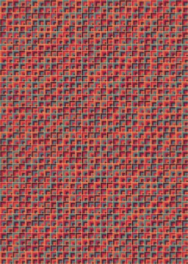 Soyut Geometrik Desen üretken hesaplama sanatı çizimi