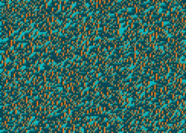 Edward Zajecs 2. Cubo 'nun 1971' deki uygulaması. Esasen 8 taştan oluşan bir Truchet fayans seti ve yerleştirme sanatı illüstrasyonu için kurallar.