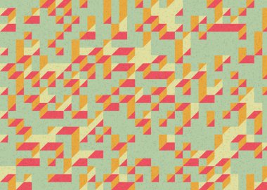 Edward Zajecs 2. Cubo 'nun 1971' deki uygulaması. Esasen 8 taştan oluşan bir Truchet fayans seti ve yerleştirme sanatı illüstrasyonu için kurallar.