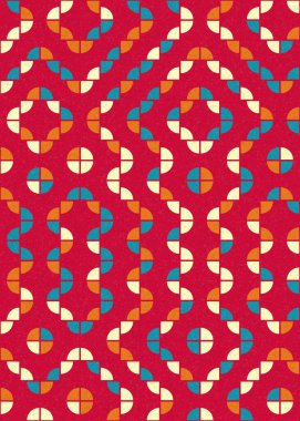 Soyut Geometrik Desen üretken hesaplama sanatı çizimi