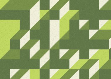 Edward Zajecs 2. Cubo 'nun 1971' deki uygulaması. Esasen 8 taştan oluşan bir Truchet fayans seti ve yerleştirme sanatı illüstrasyonu için kurallar.