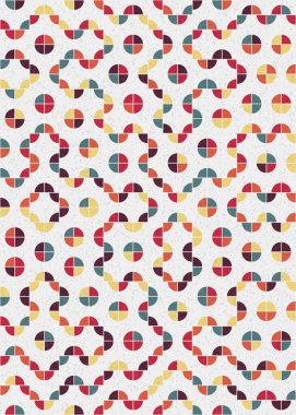 Soyut Geometrik Desen üretken hesaplama sanatı çizimi