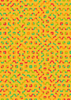 Soyut Geometrik Desen üretken hesaplama sanatı çizimi