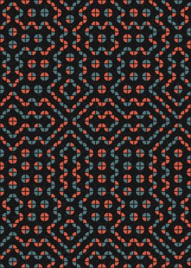 Soyut Geometrik Desen üretken hesaplama sanatı çizimi