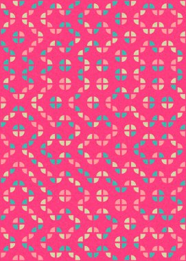 Soyut Geometrik Desen üretken hesaplama sanatı çizimi