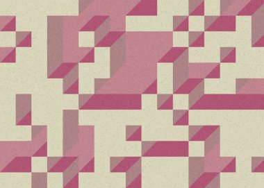 Edward Zajecs 2. Cubo 'nun 1971' deki uygulaması. Esasen 8 taştan oluşan bir Truchet fayans seti ve yerleştirme sanatı illüstrasyonu için kurallar.