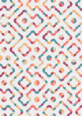 Soyut Geometrik Desen üretken hesaplama sanatı çizimi