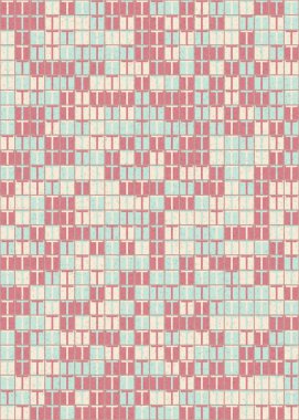 Soyut Geometrik Desen üretken hesaplama sanatı çizimi