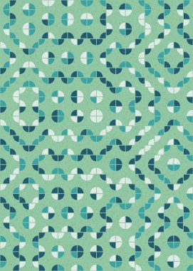 Soyut Geometrik Desen üretken hesaplama sanatı çizimi