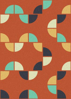 Soyut Geometrik Desen üretken hesaplama sanatı çizimi