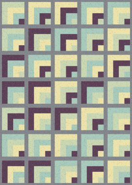 Soyut Geometrik Desen üretken hesaplama sanatı çizimi