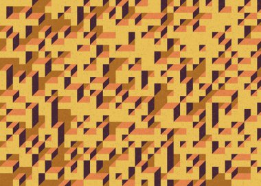 Edward Zajecs 2. Cubo 'nun 1971' deki uygulaması. Esasen 8 taştan oluşan bir Truchet fayans seti ve yerleştirme sanatı illüstrasyonu için kurallar.