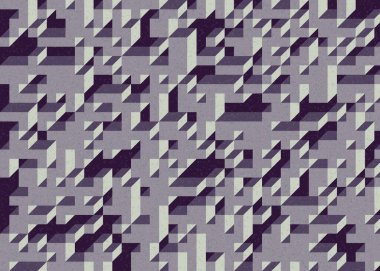 Edward Zajecs 2. Cubo 'nun 1971' deki uygulaması. Esasen 8 taştan oluşan bir Truchet fayans seti ve yerleştirme sanatı illüstrasyonu için kurallar.