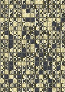 Soyut Geometrik Desen üretken hesaplama sanatı çizimi