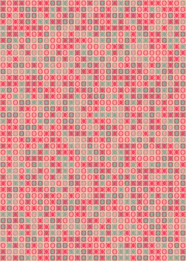 Soyut Geometrik Desen üretken hesaplama sanatı çizimi