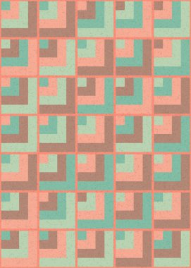 Soyut Geometrik Desen üretken hesaplama sanatı çizimi