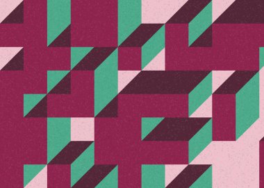 Edward Zajecs 2. Cubo 'nun 1971' deki uygulaması. Esasen 8 taştan oluşan bir Truchet fayans seti ve yerleştirme sanatı illüstrasyonu için kurallar.