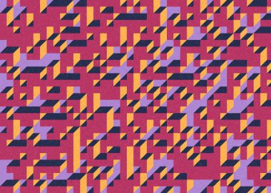 Edward Zajecs 2. Cubo 'nun 1971' deki uygulaması. Esasen 8 taştan oluşan bir Truchet fayans seti ve yerleştirme sanatı illüstrasyonu için kurallar.