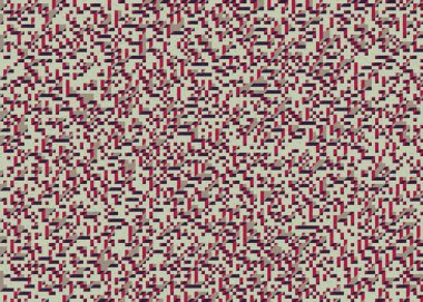 Edward Zajecs 2. Cubo 'nun 1971' deki uygulaması. Esasen 8 taştan oluşan bir Truchet fayans seti ve yerleştirme sanatı illüstrasyonu için kurallar.