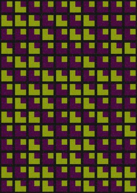 Soyut Geometrik Desen üretken hesaplama sanatı çizimi
