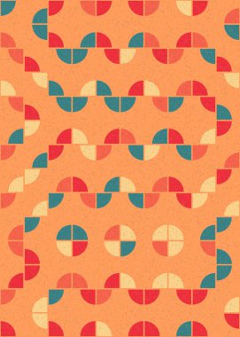 Soyut Geometrik Desen üretken hesaplama sanatı çizimi