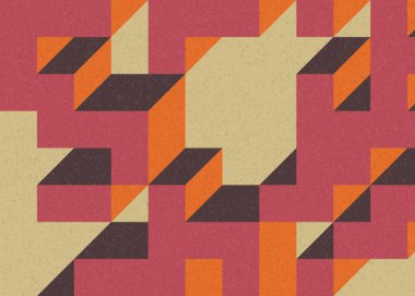 Edward Zajecs 2. Cubo 'nun 1971' deki uygulaması. Esasen 8 taştan oluşan bir Truchet fayans seti ve yerleştirme sanatı illüstrasyonu için kurallar.