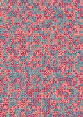 Soyut Geometrik Desen üretken hesaplama sanatı çizimi