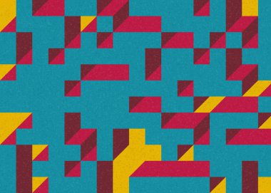 Edward Zajecs 2. Cubo 'nun 1971' deki uygulaması. Esasen 8 taştan oluşan bir Truchet fayans seti ve yerleştirme sanatı illüstrasyonu için kurallar.