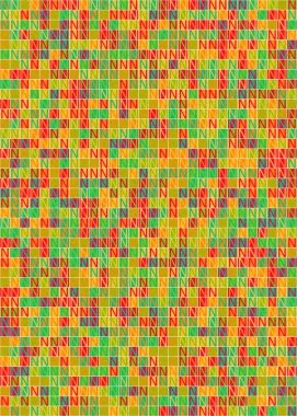Soyut Geometrik Desen üretken hesaplama sanatı çizimi