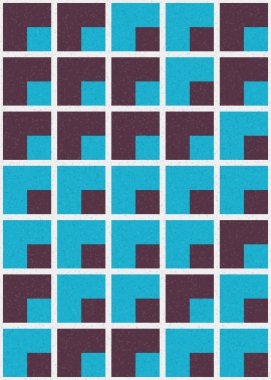 Soyut Geometrik Desen üretken hesaplama sanatı çizimi