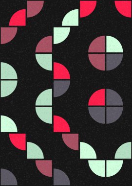 Soyut Geometrik Desen üretken hesaplama sanatı çizimi