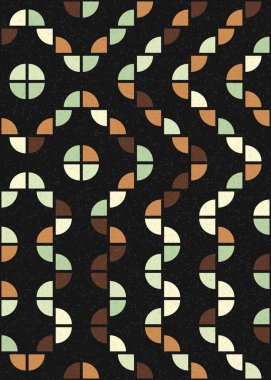 Soyut Geometrik Desen üretken hesaplama sanatı çizimi